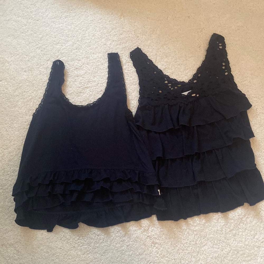 Hollister navy top size XS. Abercrombie navy top size XS
